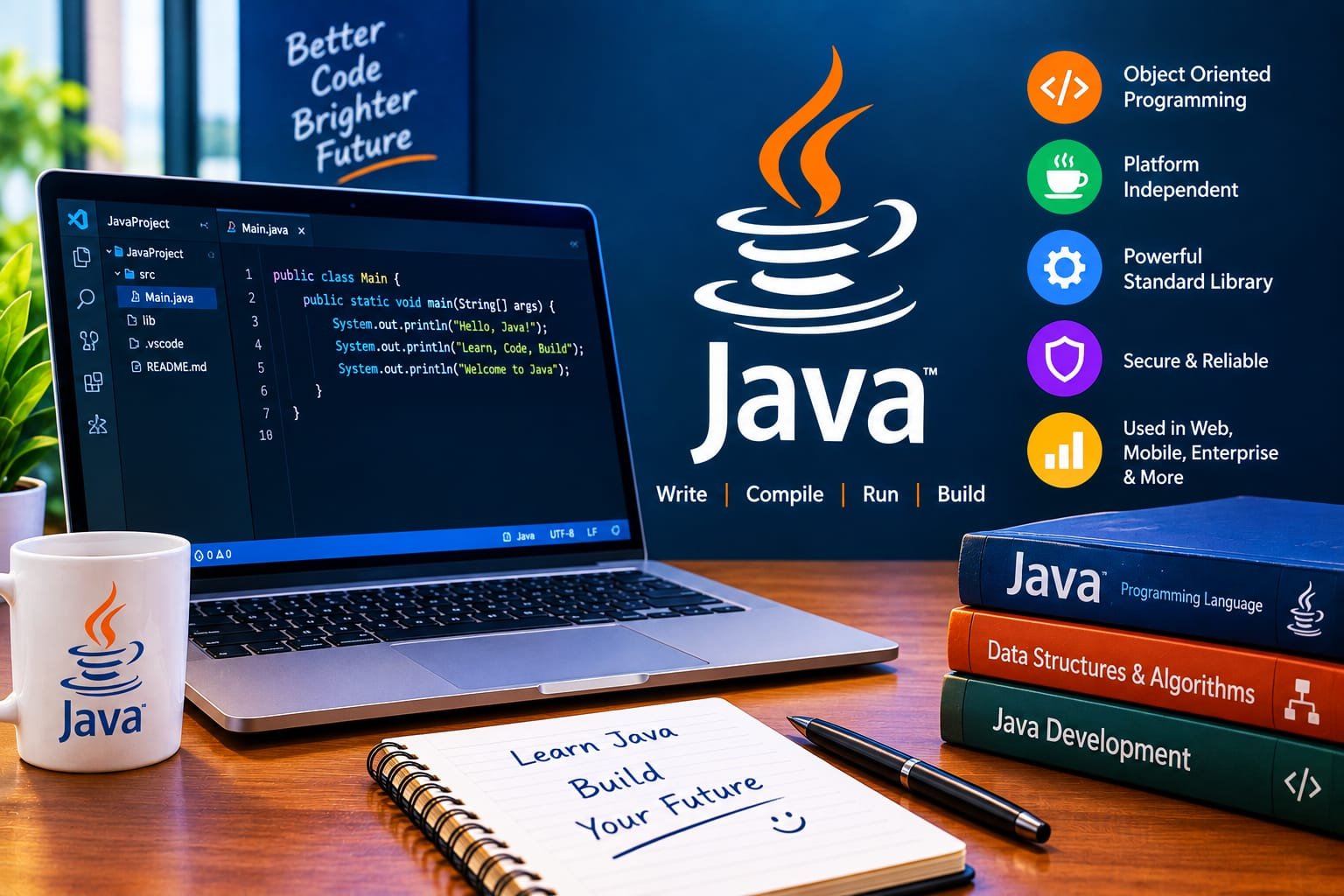 Java Programming Educational Poster