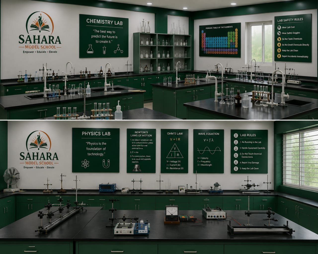Sahara Model School Science Laboratory